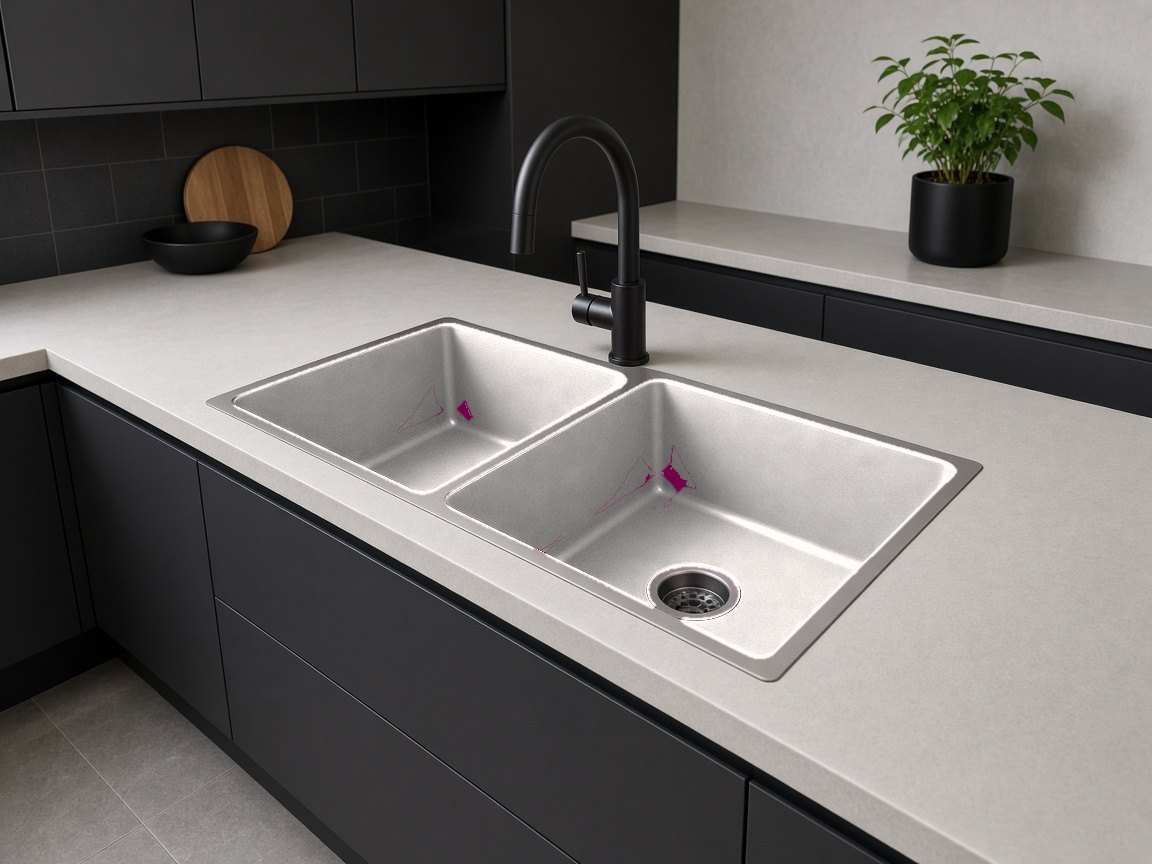 Stainless Steel Side Clad Sink Stainless Steel Side Clad Sink kitchen scene 2