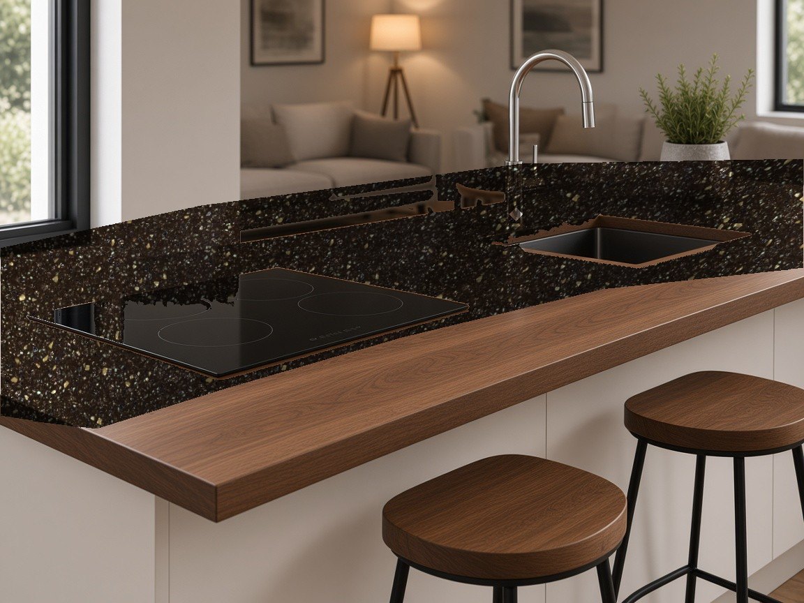 Mocha Granite Mocha Granite kitchen scene 2
