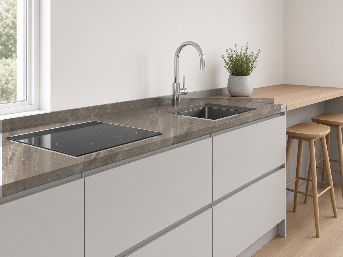 Weathered Aggregate Weathered Aggregate kitchen scene 3